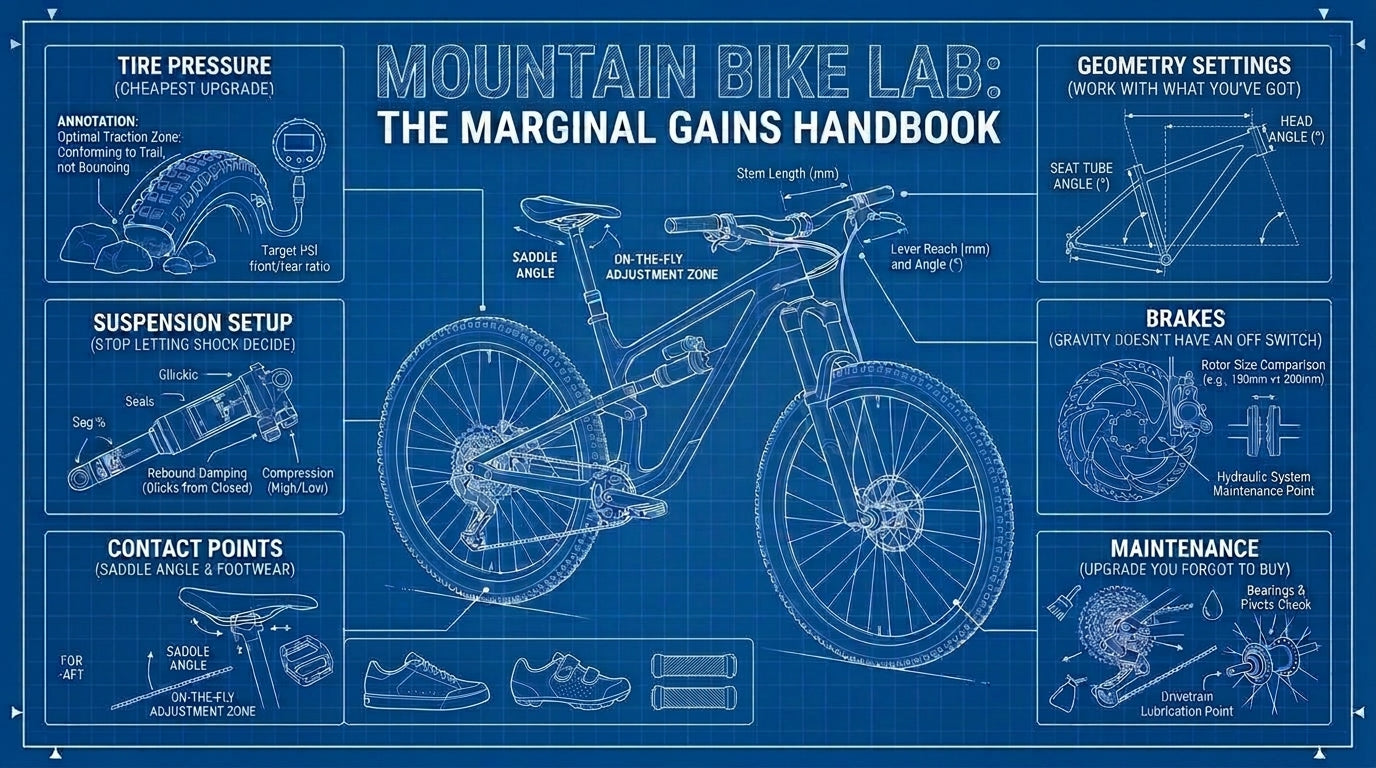 Marginal gains for performance wins on a mountain bike