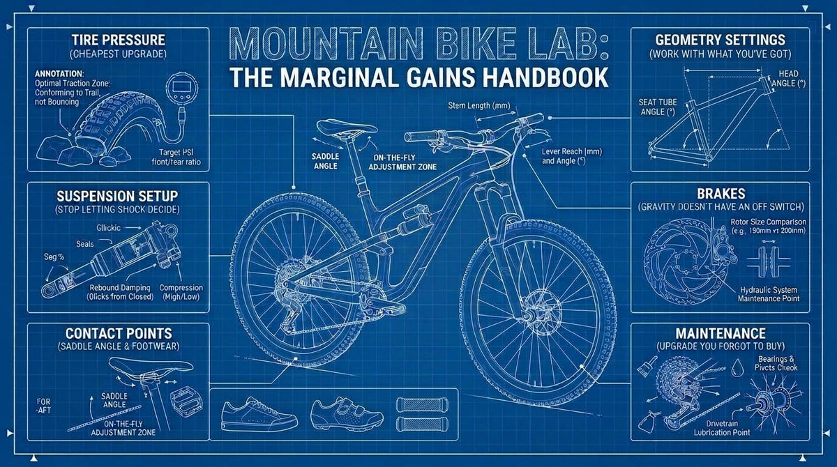 Marginal gains for performance wins on a mountain bike